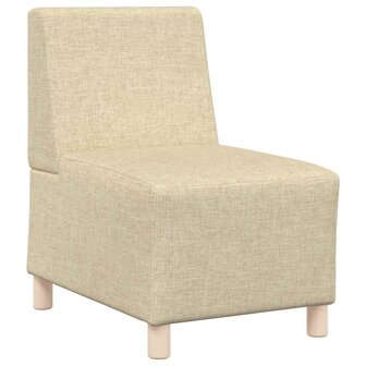 Modulaire bank zonder armleuningen cr&egrave;me 55 cm stof 2