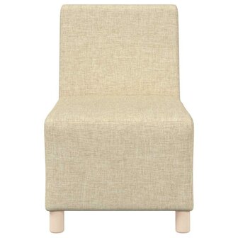Modulaire bank zonder armleuningen cr&egrave;me 55 cm stof 4