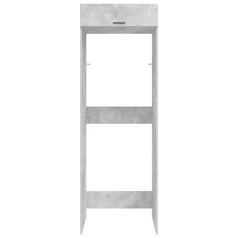 Wasmachinekast met opslag Beton 67,5 x 68 x 200 cm Bewerkt hout 6