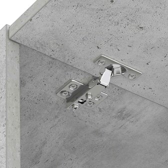 Wasmachinekast met opslag Beton 67,5 x 68 x 200 cm Bewerkt hout 9