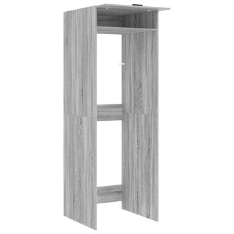 Wasmachinekast Grijs Sonoma 67,5 x 68 x 200 cm Bewerkt hout 5