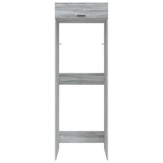 Wasmachinekast Grijs Sonoma 67,5 x 68 x 200 cm Bewerkt hout 6