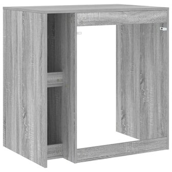 Wasmachinekast Grijs Sonoma 87 x 60 x 89 cm Bewerkt hout 8
