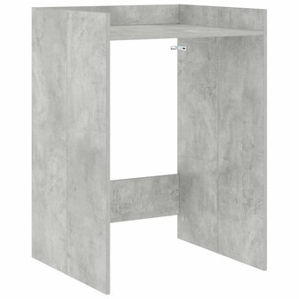 Wasmachinekast met opslag Beton 67,5 x 62 x 97 cm Bewerkt hout 2