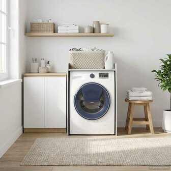 Wasmachinekast met opslag Beton 67,5 x 62 x 97 cm Bewerkt hout 4