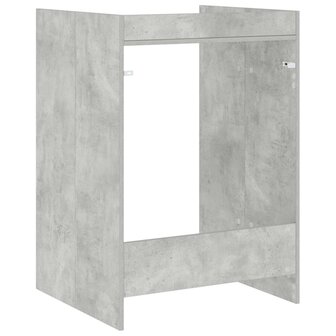 Wasmachinekast met opslag Beton 67,5 x 62 x 97 cm Bewerkt hout 7