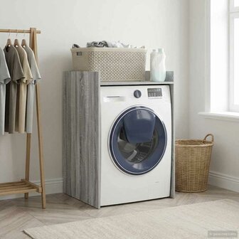 Wasmachinekast Grijs Sonoma 67,5 x 62 x 97 cm Bewerkt hout 1