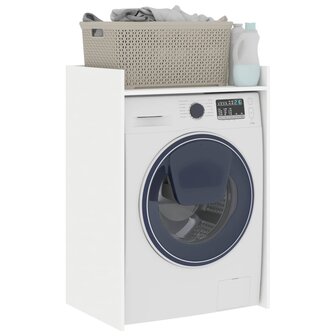 Wasmachinekast met opslag Wit 67,5 x 48 x 97 cm Bewerkt hout 3