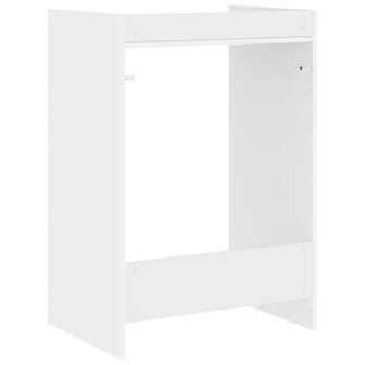 Wasmachinekast met opslag Wit 67,5 x 48 x 97 cm Bewerkt hout 7