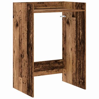Wasmachinekast Oudhout 67,5 x 48 x 97 cm Bewerkt hout 2