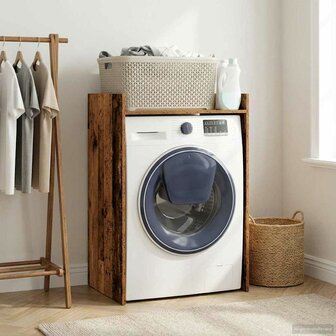 Wasmachinekast Oudhout 67,5 x 48 x 97 cm Bewerkt hout 4