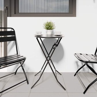 Tuintafel Antraciet 50 x 50 x 72 cm Metaal 4