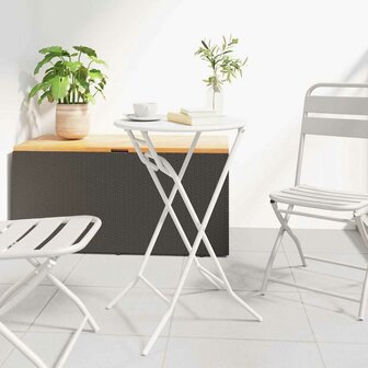 Tuintafel Wit 50 x 50 x 72 cm Metaal 1