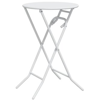 Tuintafel Wit 50 x 50 x 72 cm Metaal 2