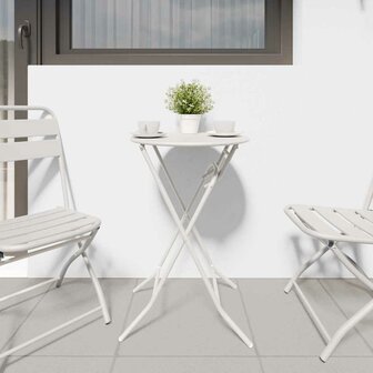 Tuintafel Wit 50 x 50 x 72 cm Metaal 4