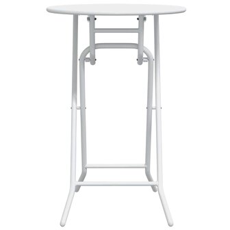 Tuintafel Wit 50 x 50 x 72 cm Metaal 5