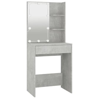Kaptafel met LED-verlichting 60x40x140 cm betongrijs 3