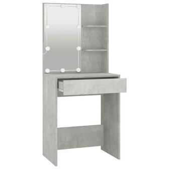 Kaptafel met LED-verlichting 60x40x140 cm betongrijs 4