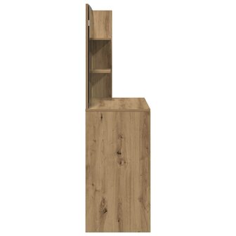 Kaptafel met spiegel 74,5x40x141 cm artisanaal eikenkleur 5