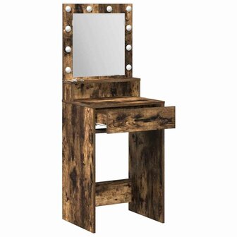 Kaptafel Gerookt eiken 50 x 41 x 135 cm Bewerkt hout 4