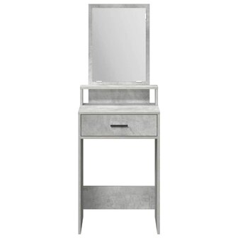 Kaptafel met lade Beton Grijs 50 x 41 x 140 cm Bewerkt hout 6
