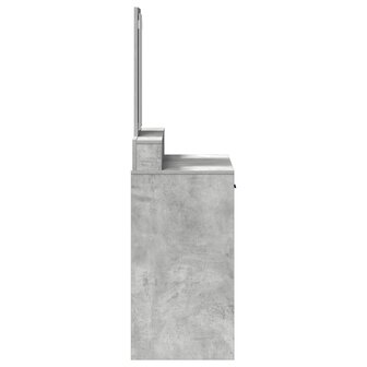 Kaptafel met lade Beton Grijs 79 x 41 x 140 cm Bewerkt hout 7