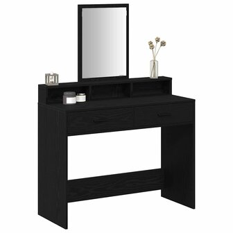 Kaptafel Zwart Eiken 100 x 41 x 140 cm Bewerkt hout 3