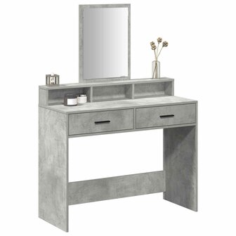 Kaptafel Beton Grijs 100 x 41 x 140 cm Bewerkt hout 3