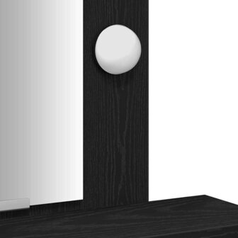 Kaptafel met lade Zwart 50 x 41 x 140 cm Bewerkt hout 9