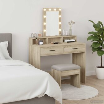 Kaptafel met lade Bruin 100 x 41 x 140 cm Bewerkt hout 1