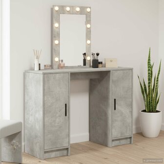 Kaptafel Lichtgrijs 102 x 33 x 135 cm Bewerkt hout 1