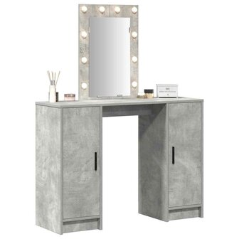 Kaptafel Lichtgrijs 102 x 33 x 135 cm Bewerkt hout 3
