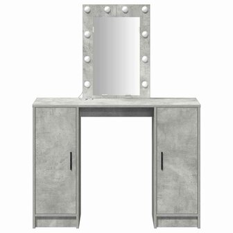 Kaptafel Lichtgrijs 102 x 33 x 135 cm Bewerkt hout 5