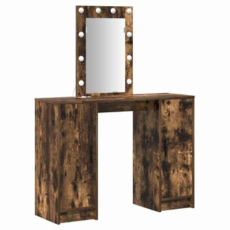Kaptafel met opslag Bruin 102 x 33 x 135 cm Bewerkt hout 2