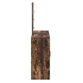 Kaptafel met opslag Bruin 102 x 33 x 135 cm Bewerkt hout 6
