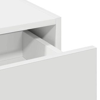 Kaptafel met lade Wit 60 x 40 x 70 cm Bewerkt hout 9