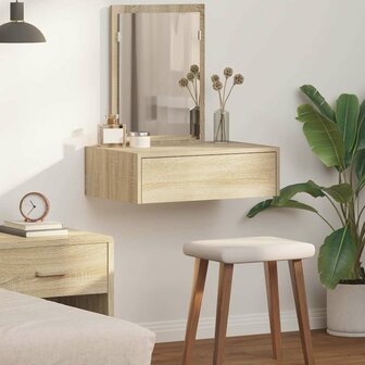 Kaptafel met lade Bruin 60 x 40 x 70 cm Bewerkt hout 1