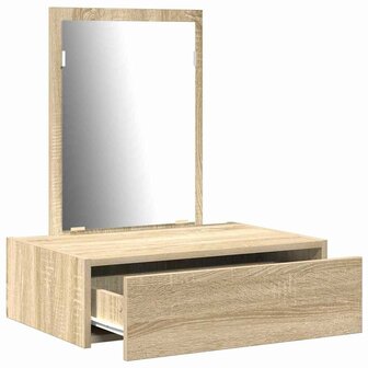Kaptafel met lade Bruin 60 x 40 x 70 cm Bewerkt hout 5