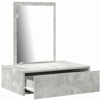 Kaptafel met lade Grijs 60 x 40 x 70 cm Bewerkt hout 5