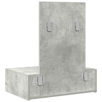 Kaptafel met lade Grijs 60 x 40 x 70 cm Bewerkt hout 8