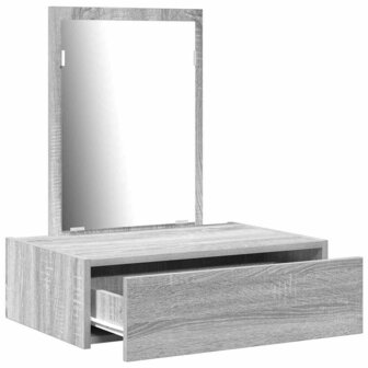 Kaptafel met lade Grijs 60 x 40 x 70 cm Bewerkt hout 5
