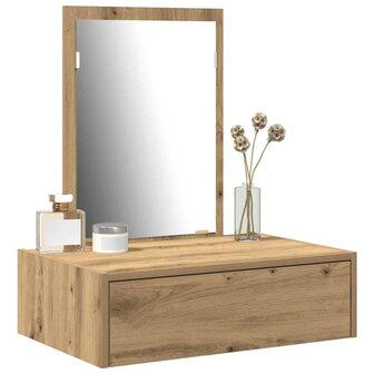 Kaptafel met lade Bruin 60 x 40 x 70 cm Bewerkt hout 3
