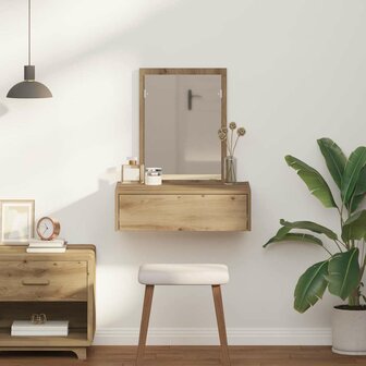 Kaptafel met lade Bruin 60 x 40 x 70 cm Bewerkt hout 4