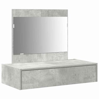 Kaptafel met lade Grijs 83 x 40 x 70 cm Bewerkt hout 2