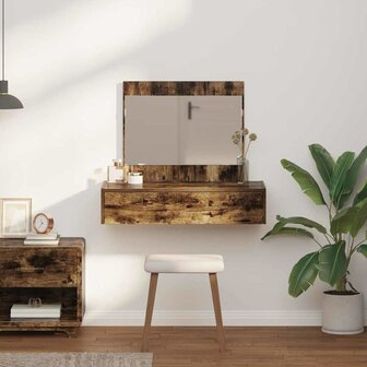 Kaptafel met lade Bruin 83 x 40 x 70 cm Bewerkt hout 4