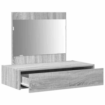 Kaptafel met lade Grijs 83 x 40 x 70 cm Bewerkt hout 5