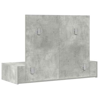 Kaptafel met lade Grijs 100 x 40 x 70 cm Bewerkt hout 8