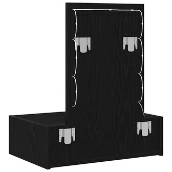 Kaptafel met lade Zwart 60 x 40 x 70 cm Bewerkt hout 7