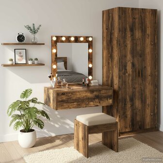 Kaptafel met lade Bruin 60 x 40 x 70 cm Bewerkt hout 1
