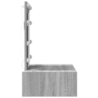 Kaptafel met lade Grijs 60 x 40 x 70 cm Bewerkt hout 6
